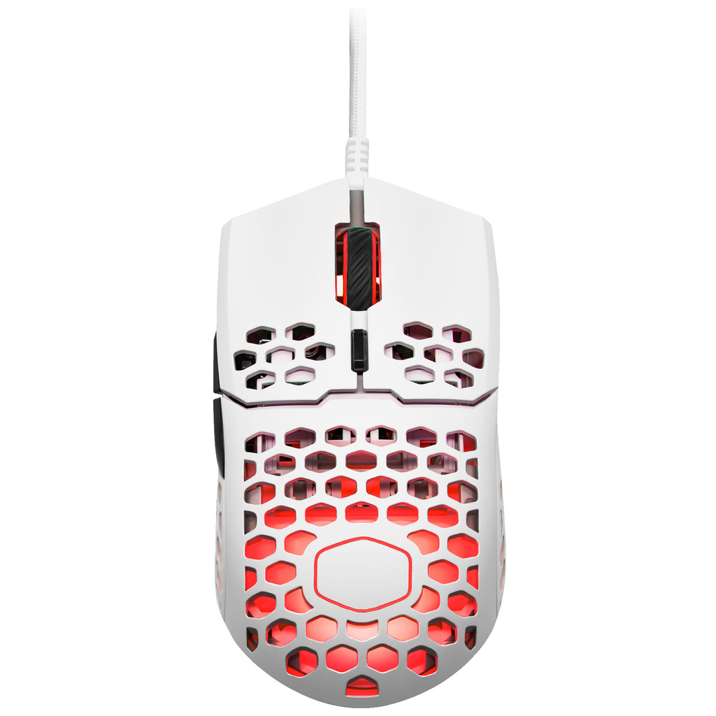 Coolermaster MM711 Light RGB Gaming Muis Matte White