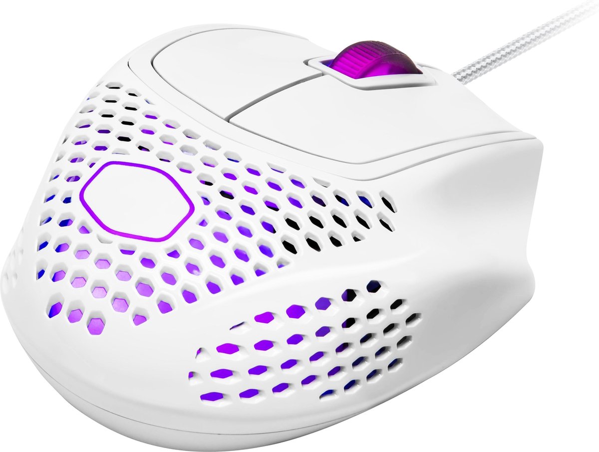 Coolermaster MM720 RGB Wired Gaming Muis Glossy White