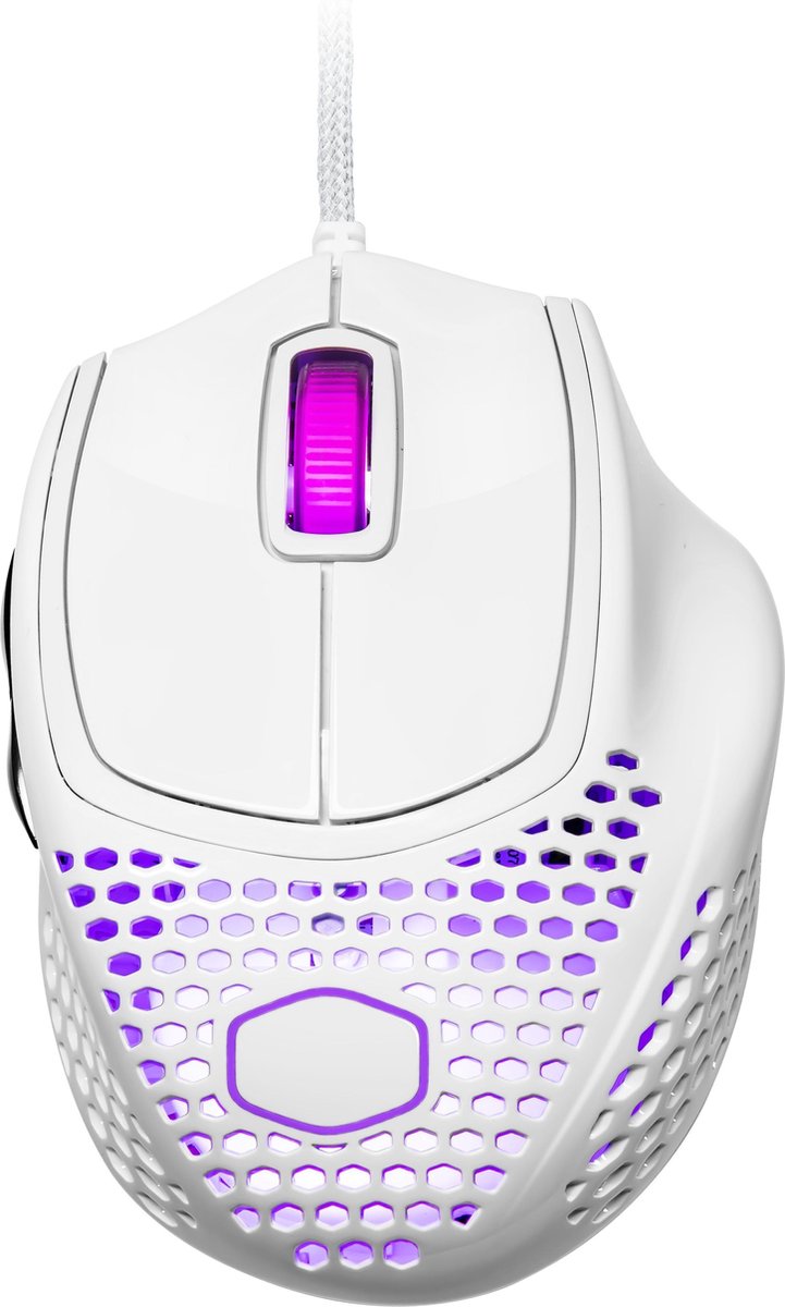 Coolermaster MM720 RGB Wired Gaming Muis Glossy White