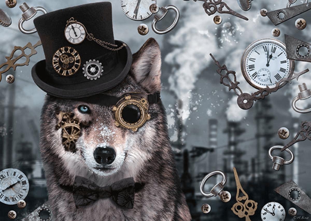 999Games legpuzzel Steampunk Wolf 1000 stukjes