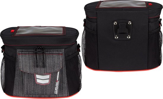 Starling Stuurtas Ovaal 10,7 Liter/rood - Zwart