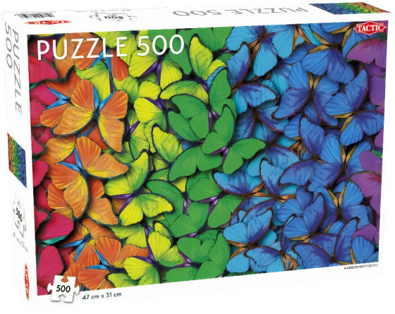 Tactic legpuzzel regenboog vlinders 500 stukjes