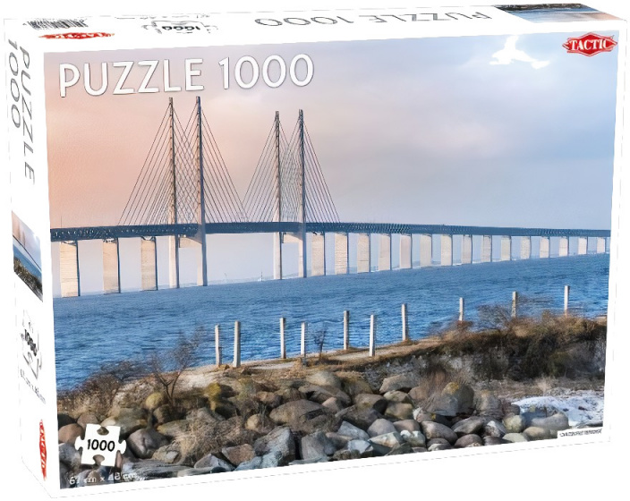 Tactic legpuzzel Öresund brug karton 67 x 48 cm 1000 stukjes