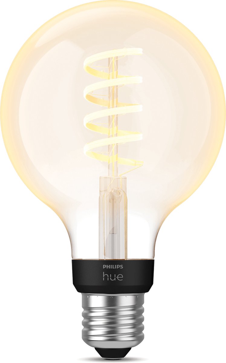 Philips Hue Filamentlamp White Ambiance Globe E27 - Geel