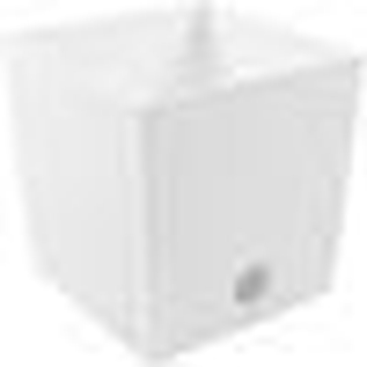 Bloembak Balkonbak Rato Low 40x40x40,8cm Prosperplast - Wit