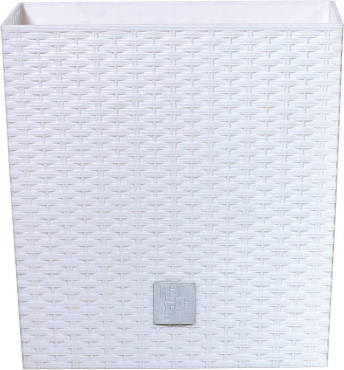 Bloembak Balkonbak Rato Low 40x40x40,8cm Prosperplast - Wit