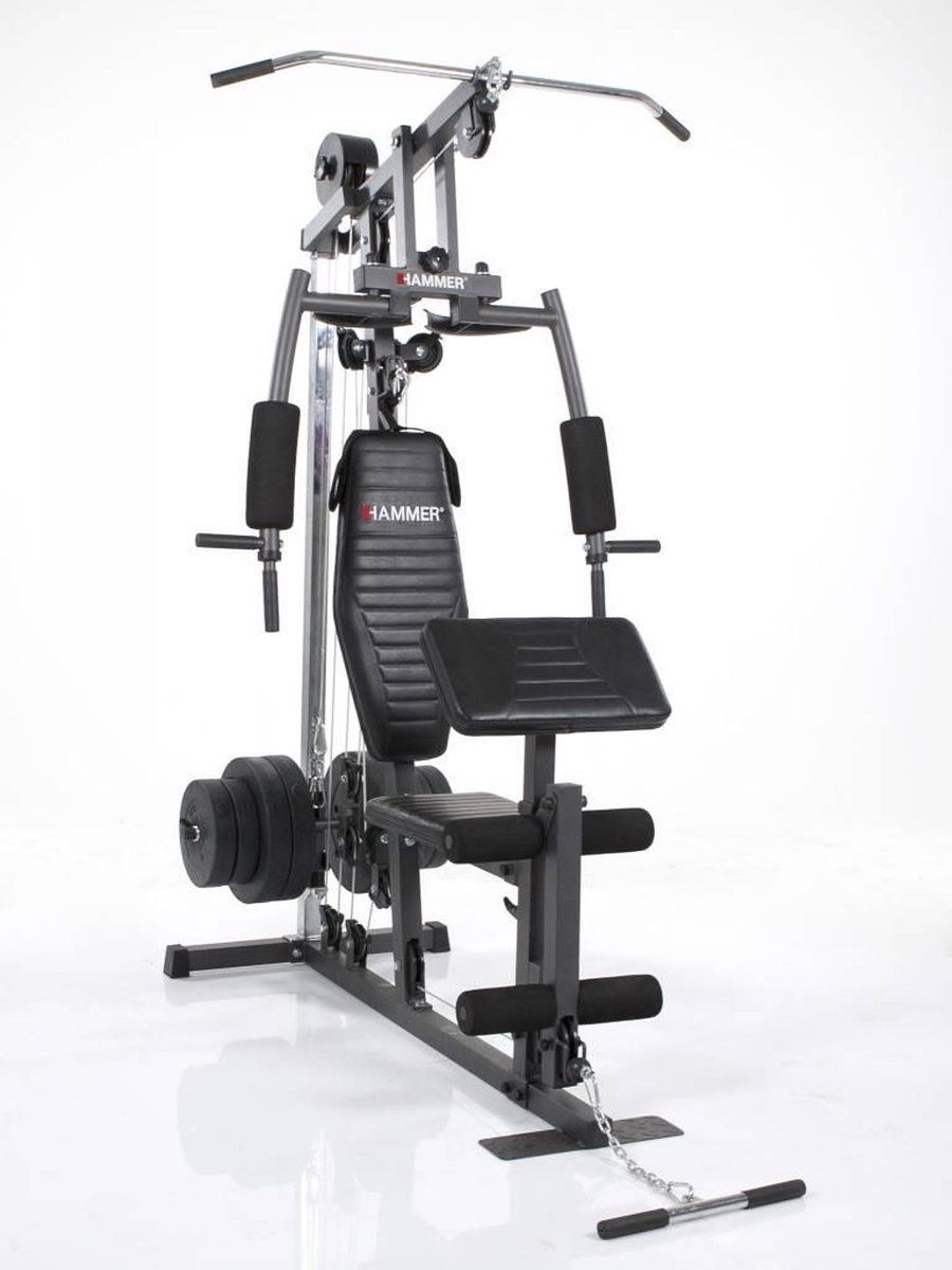 HAMMER California Xp Gym - Incl. 60 Kg Gewichten - Zwart