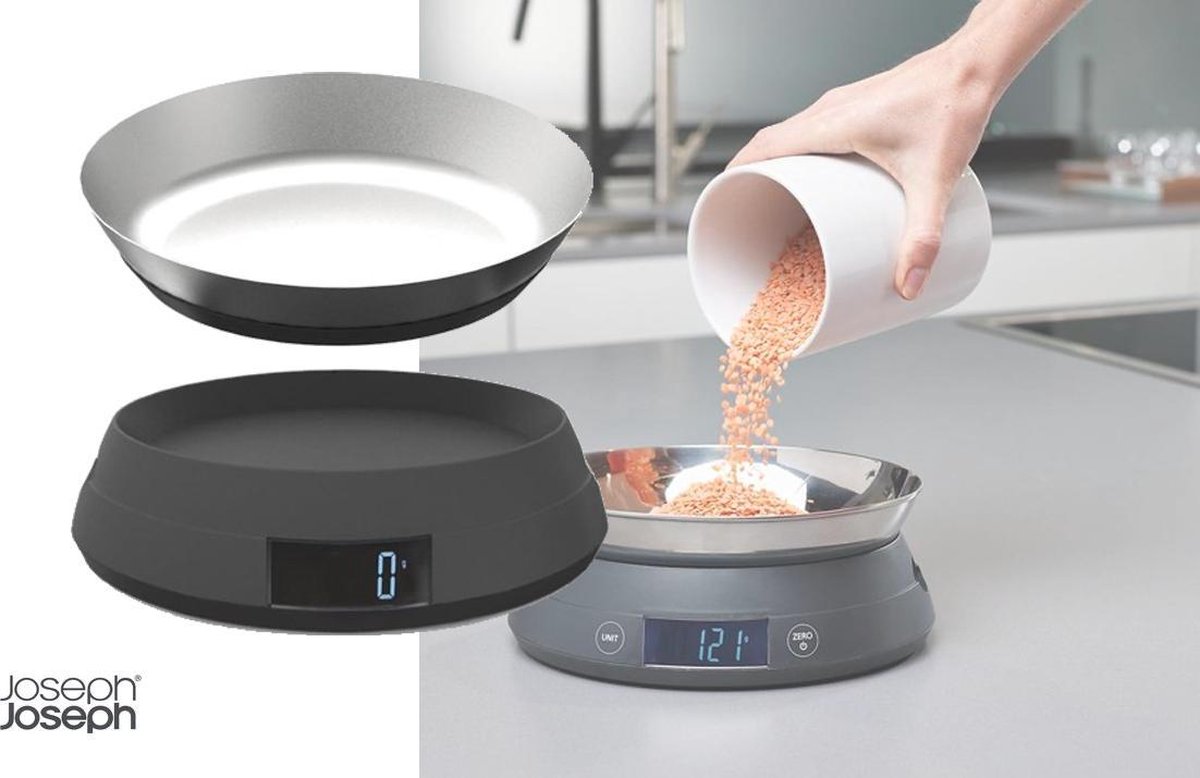 Joseph Joseph SwitchScale Digitale Keukenweegschaal - Grijs