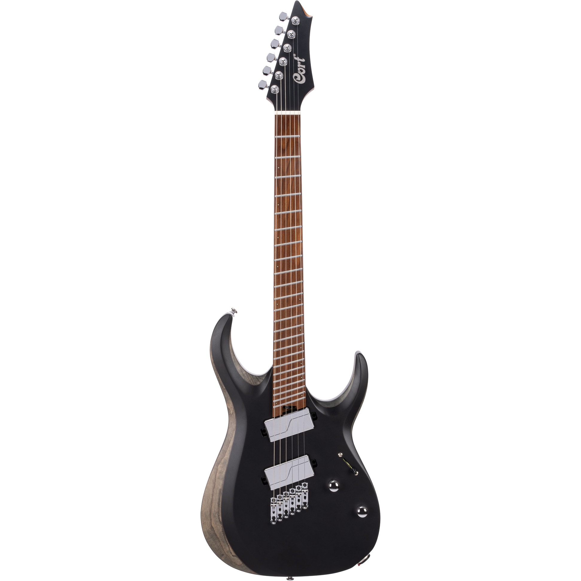 Cort X-700 Mutility Black Satin multi-scale elektrische gitaar met gigbag