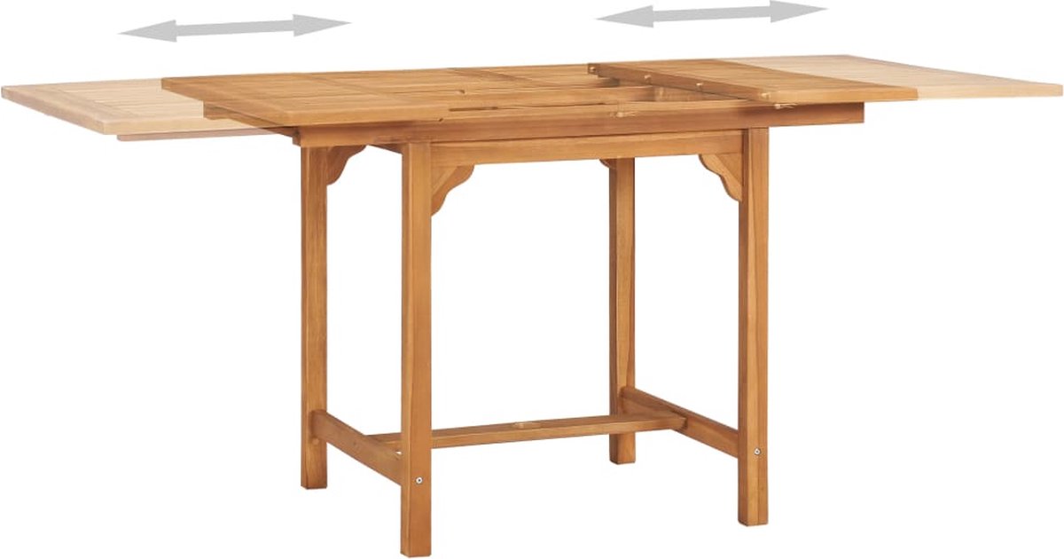 Vidaxl 7-delige Tuinset Massief Teakhout - Bruin