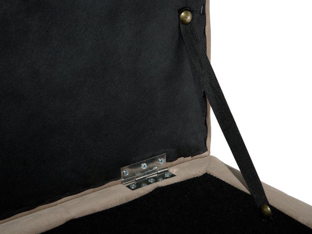 Beliani Michigan Voetenbank Fluweel 40 X 73 Cm - Bruin