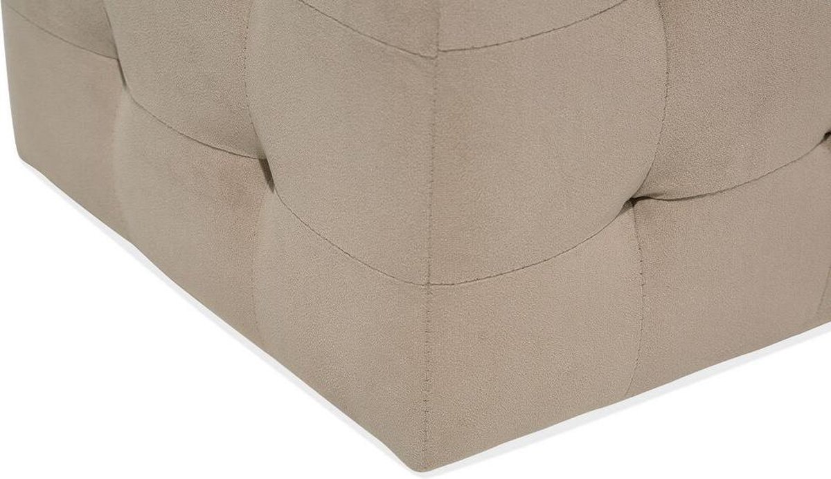 Beliani Michigan Voetenbank Fluweel 40 X 73 Cm - Bruin