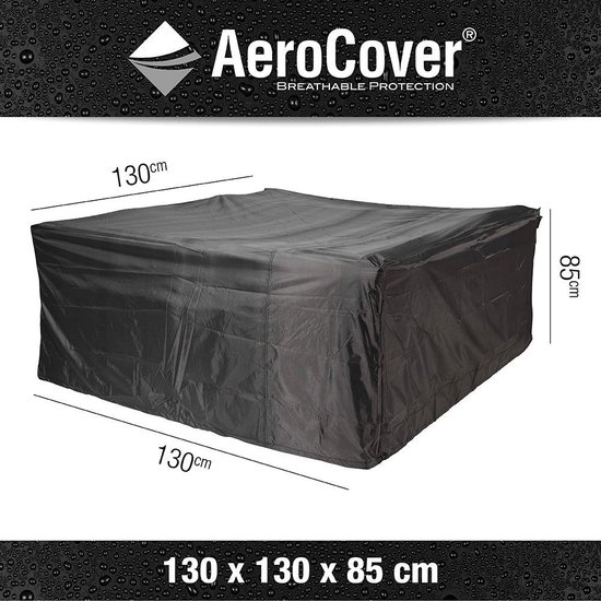 AeroCover Tuinsethoes B 130 x D 130 cm - Grijs