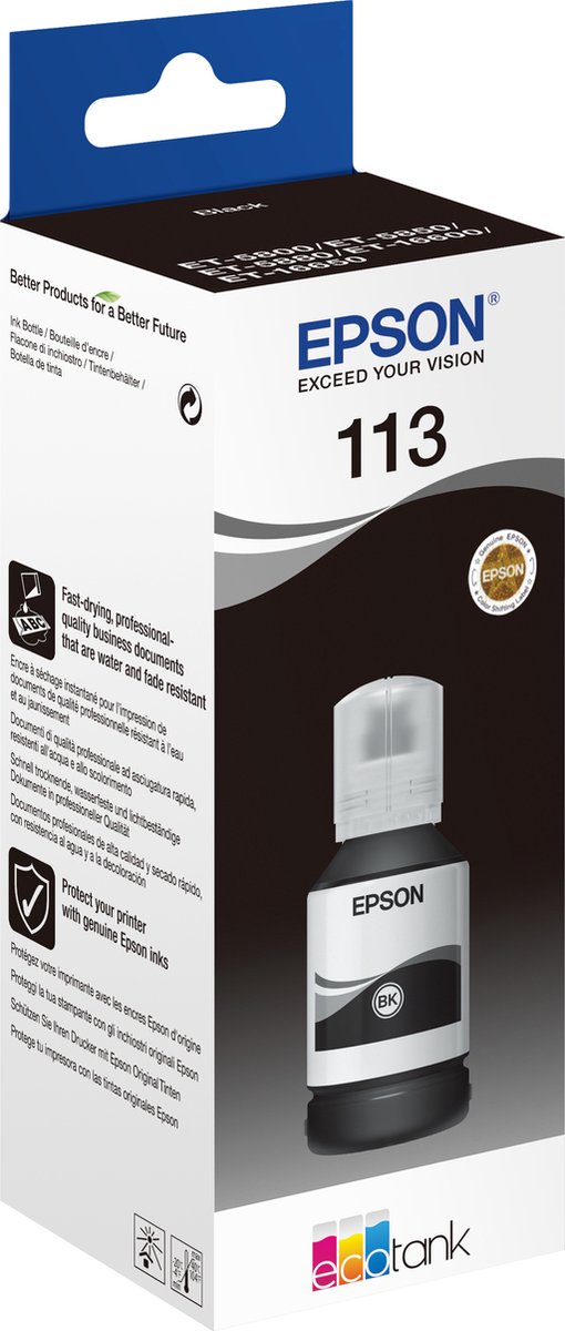 Epson 113 Inktflesje - Zwart