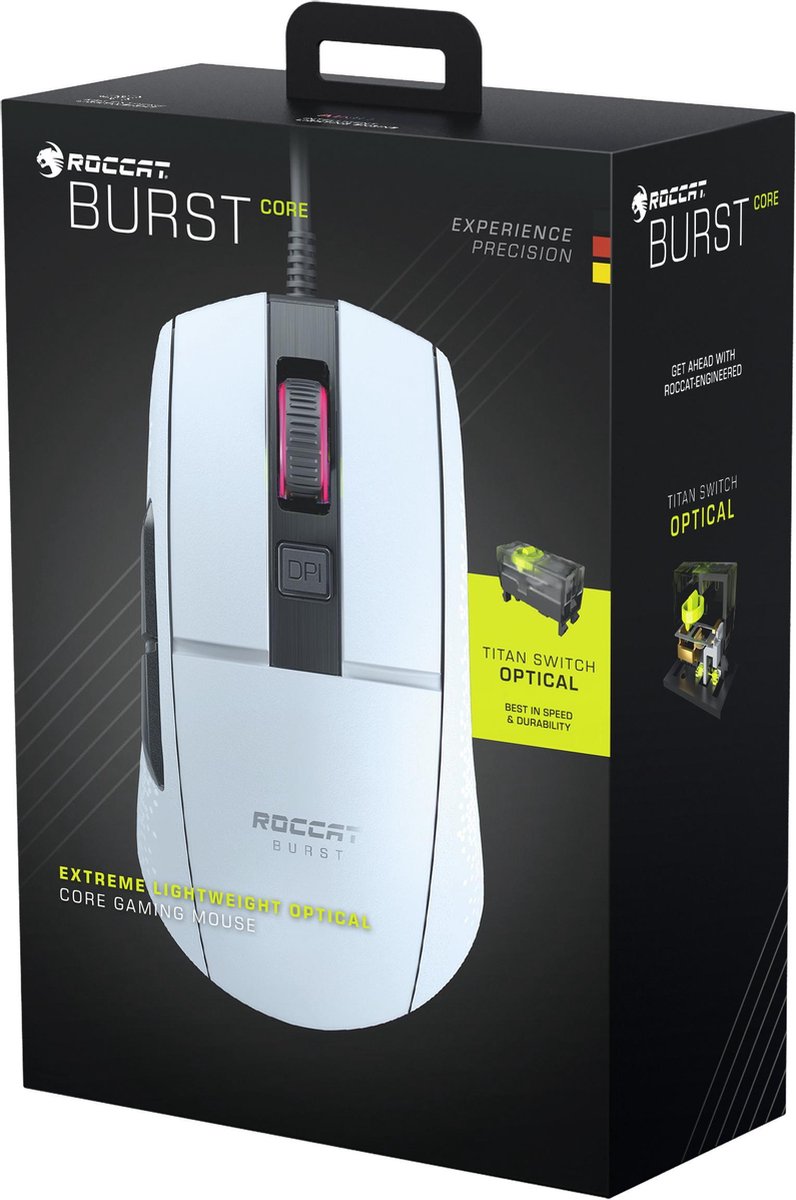 Roccat Burst Core Gaming Muis - Wit