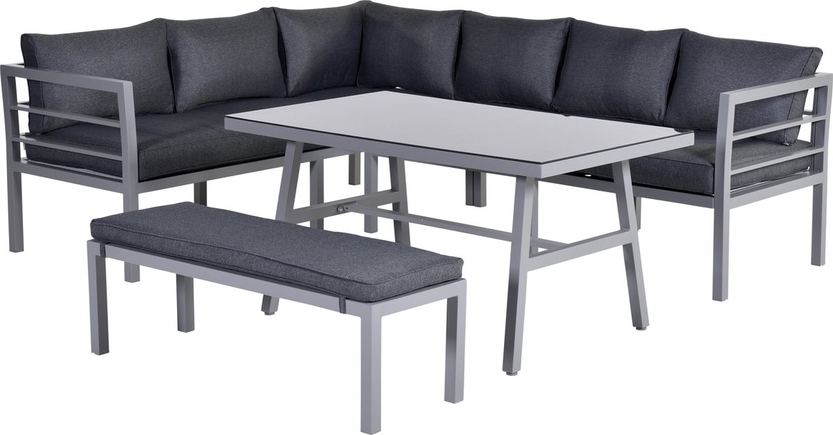 Garden Impressions Griffin Lounge Diningset 4-delig Arctic Grey - Grijs