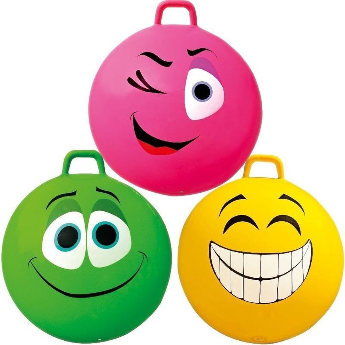 Summertime Skippybal Smiley Voor Kinderen 65 Cm - Roze