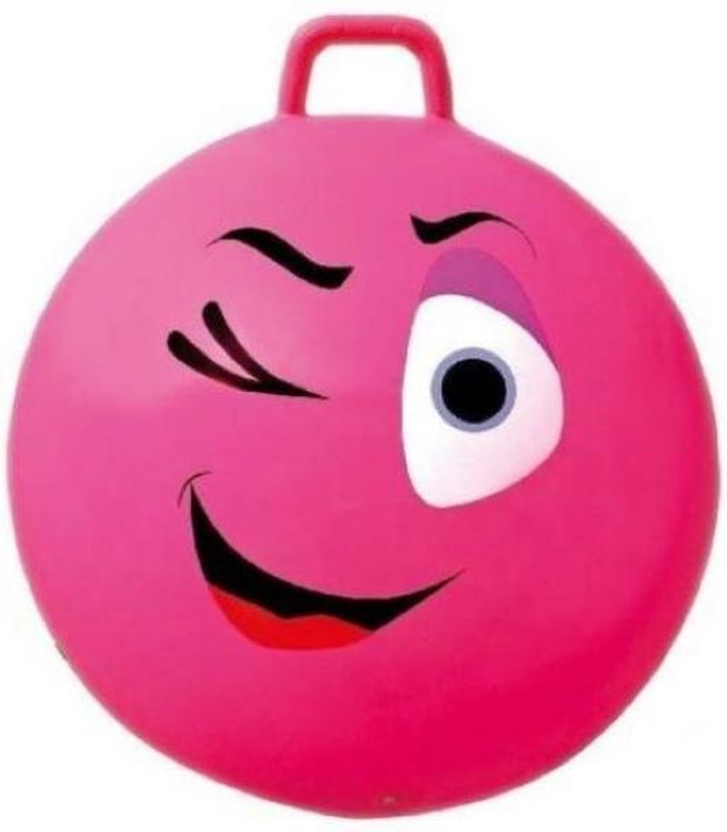 Summertime Skippybal Smiley Voor Kinderen 65 Cm - Roze