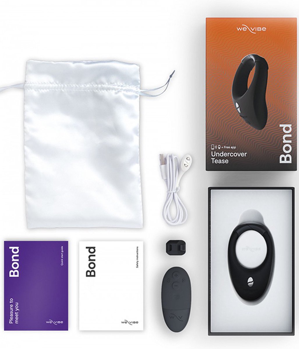 We-vibe Bond Stimulatiering Voor Mannen App Controlled - Charcoal Black - Zwart
