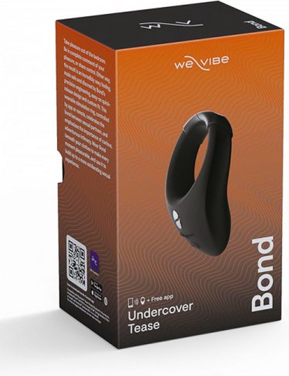 We-vibe Bond Stimulatiering Voor Mannen App Controlled - Charcoal Black - Zwart