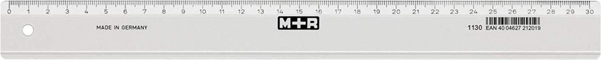 Kangaro liniaal Möbius & Ruppert junior 30 cm transparant