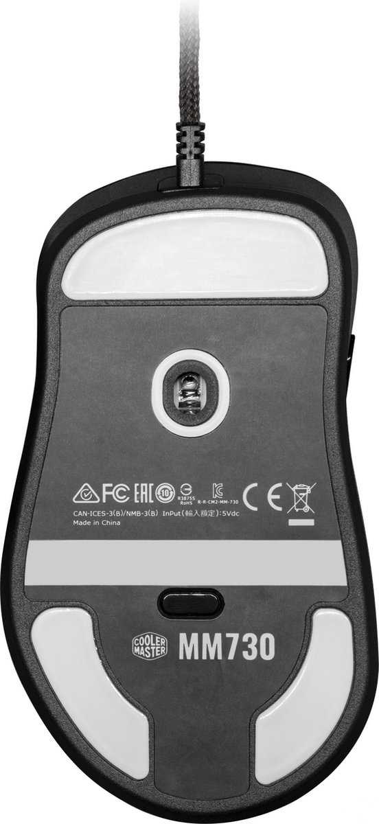 Coolermaster MM730 Wired Gaming Muis Black Matte - Zwart