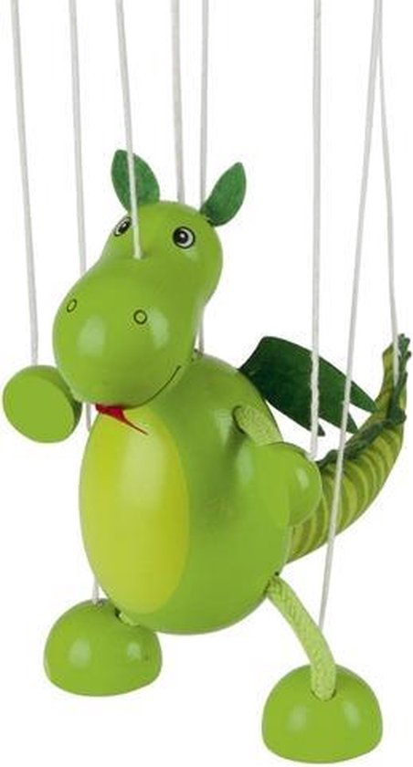 Goki Marionet Draak 16cm - Groen