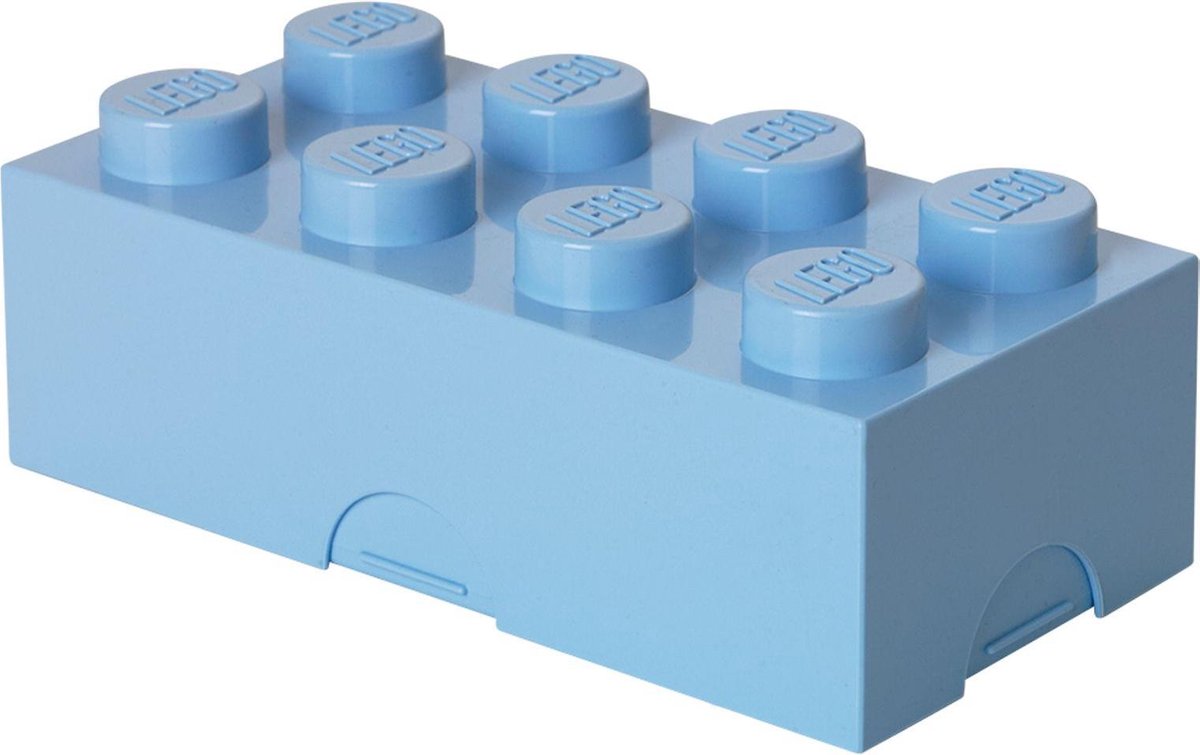 Lego broodtrommel Brick 8 junior 20 x 10 cm - Blauw