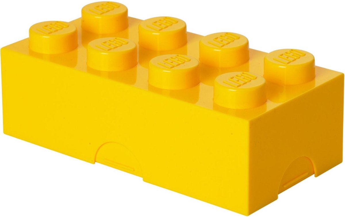 Room Copenhagen LEGO broodtrommel Brick 8 junior 20 x 10 cm - Amarillo