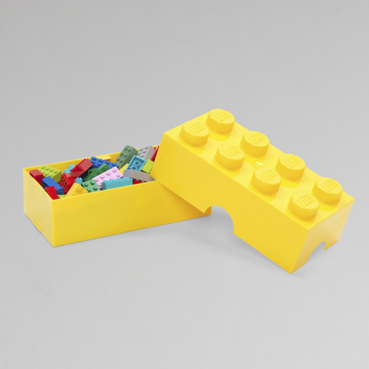 Room Copenhagen LEGO broodtrommel Brick 8 junior 20 x 10 cm - Geel
