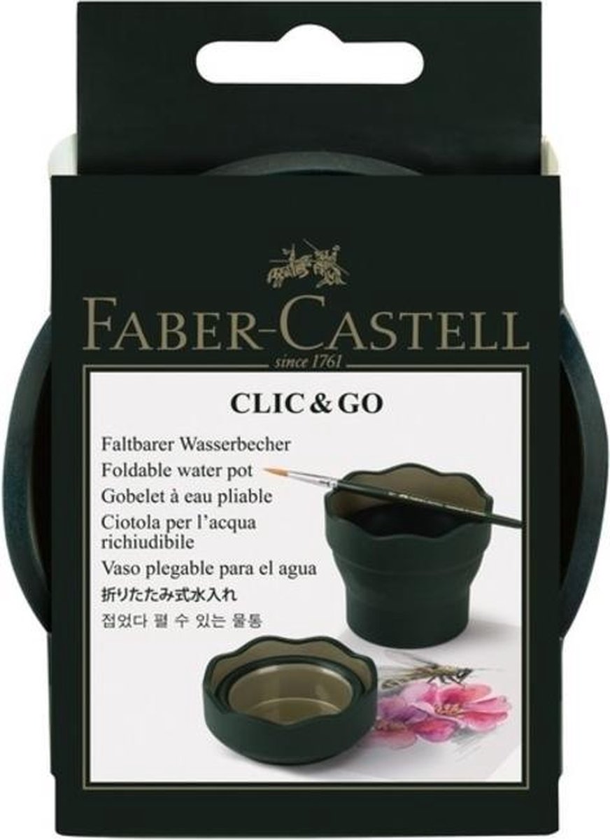 Faber Castell watercup Clic & Go junior polypropyleen groen