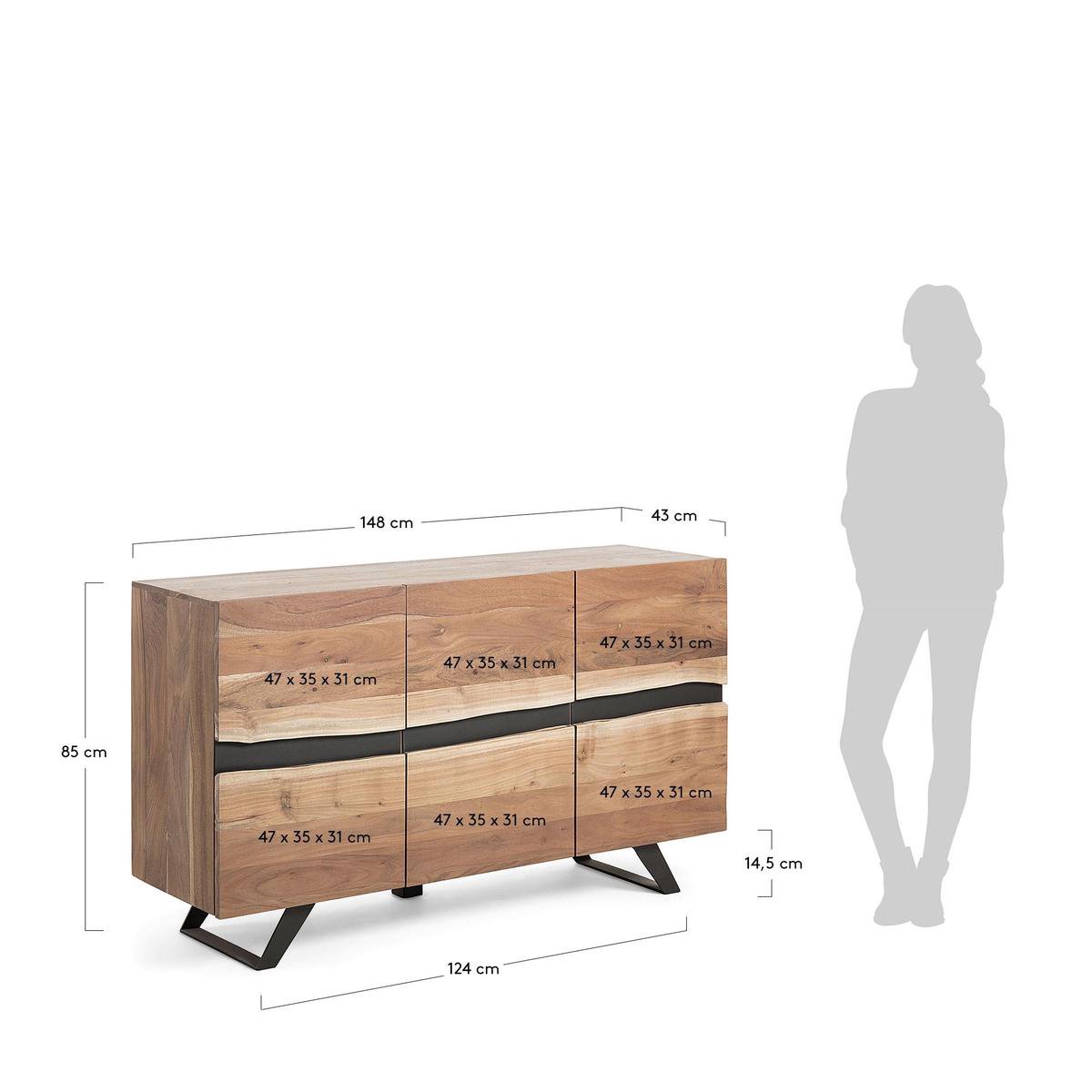Kave Home Uxia Dressoir - Bruin