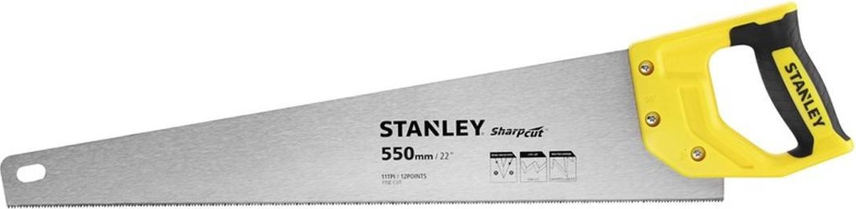 Stanley Universele Handzaag | Sharpcut | 550mm | 7T/inch