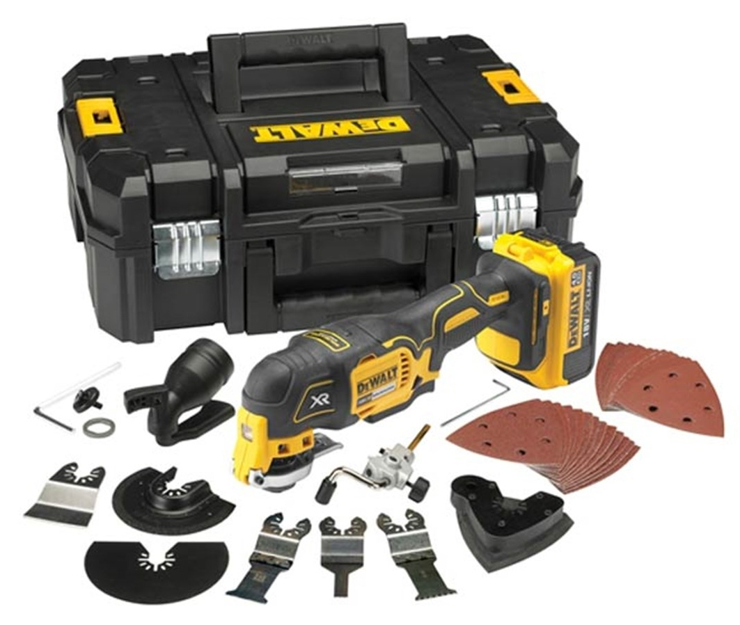 DeWalt DCS355M1 Oscillerende multitool | 4.0Ah Li-ion - Geleverd met 1x accu