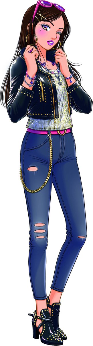 Clementoni mode en sieraden Crazy Chic meisjes kunststof multicolor 38,5 x 7,8 x 28,5 cm