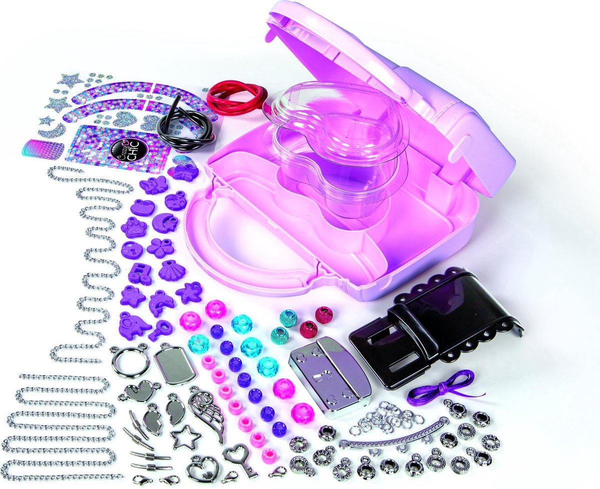 Clementoni mode en sieraden Crazy Chic meisjes kunststof multicolor 38,5 x 7,8 x 28,5 cm