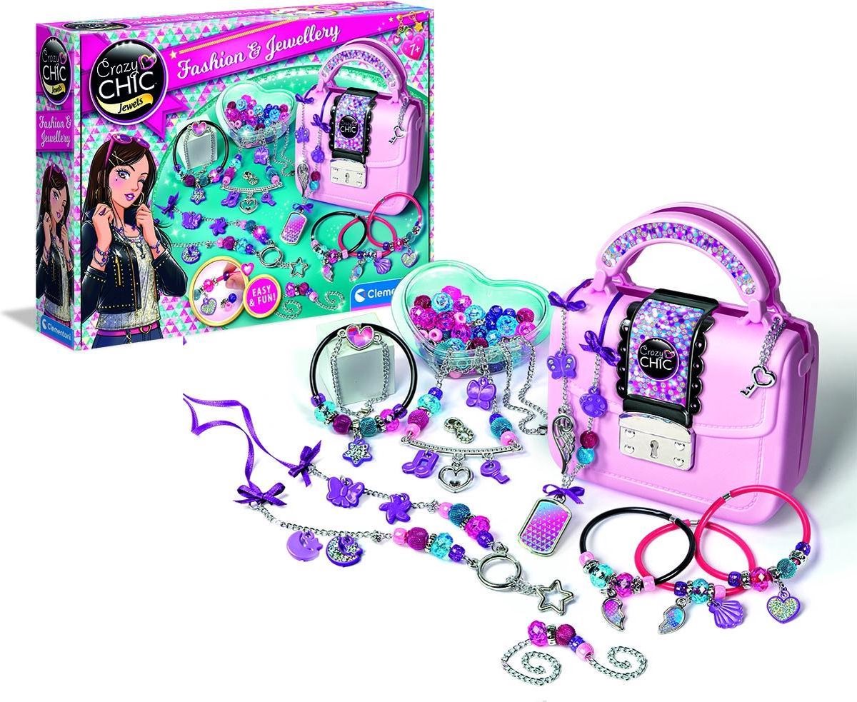 Clementoni mode en sieraden Crazy Chic meisjes kunststof multicolor 38,5 x 7,8 x 28,5 cm