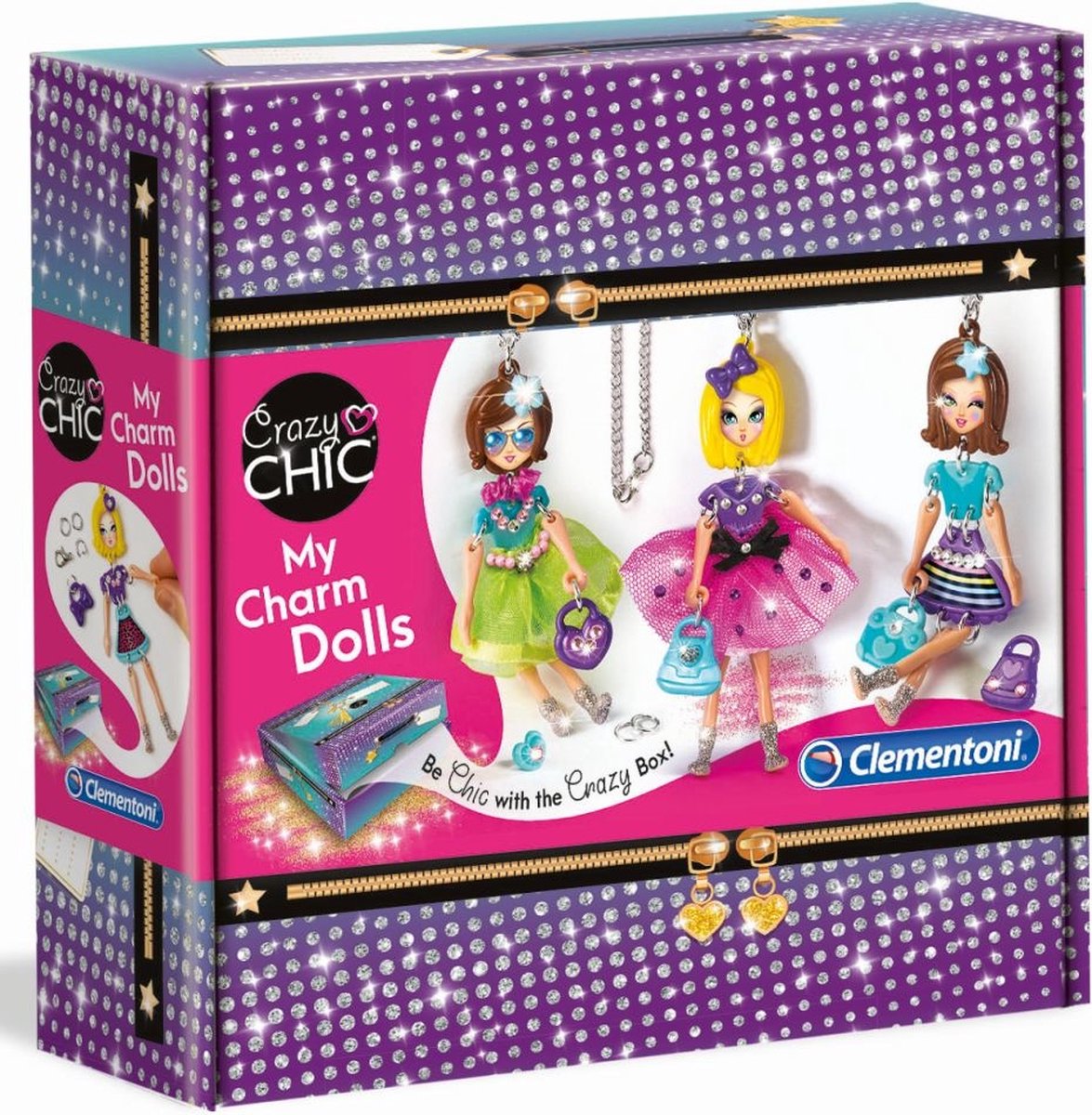Clementoni hangers Crazy Chic meisjes kunststof multicolor 18 x 6 x 18 cm