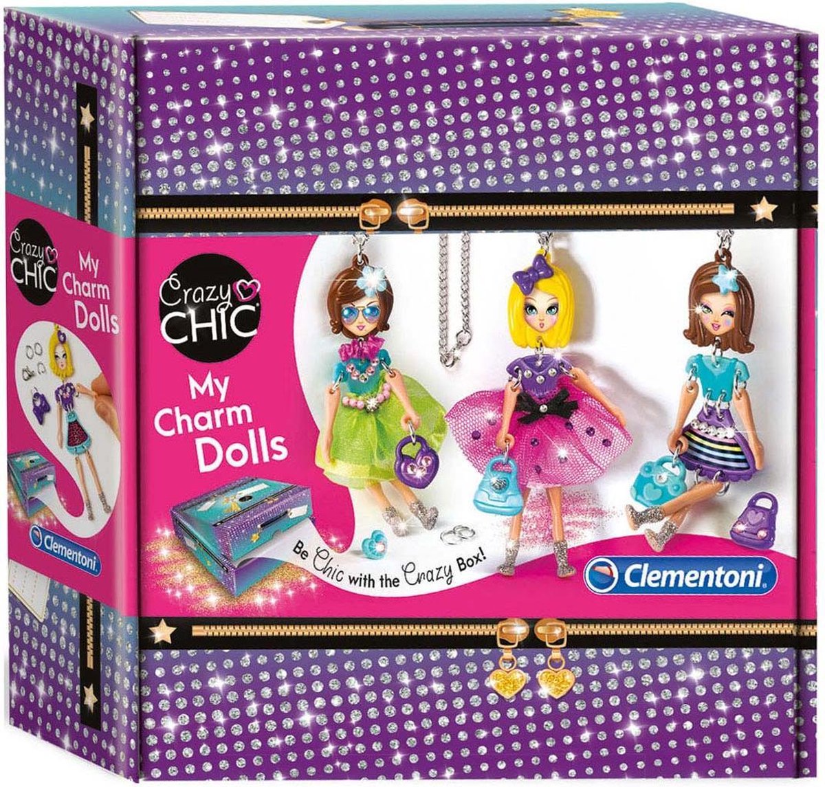 Clementoni hangers Crazy Chic meisjes kunststof multicolor 18 x 6 x 18 cm