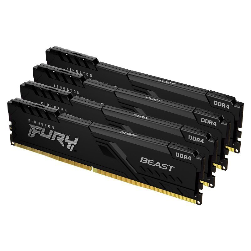 Kingston FURY Beast módulo de memoria 64 GB 4 x 16 GB DDR4 2666 MHz, Memoria RAM