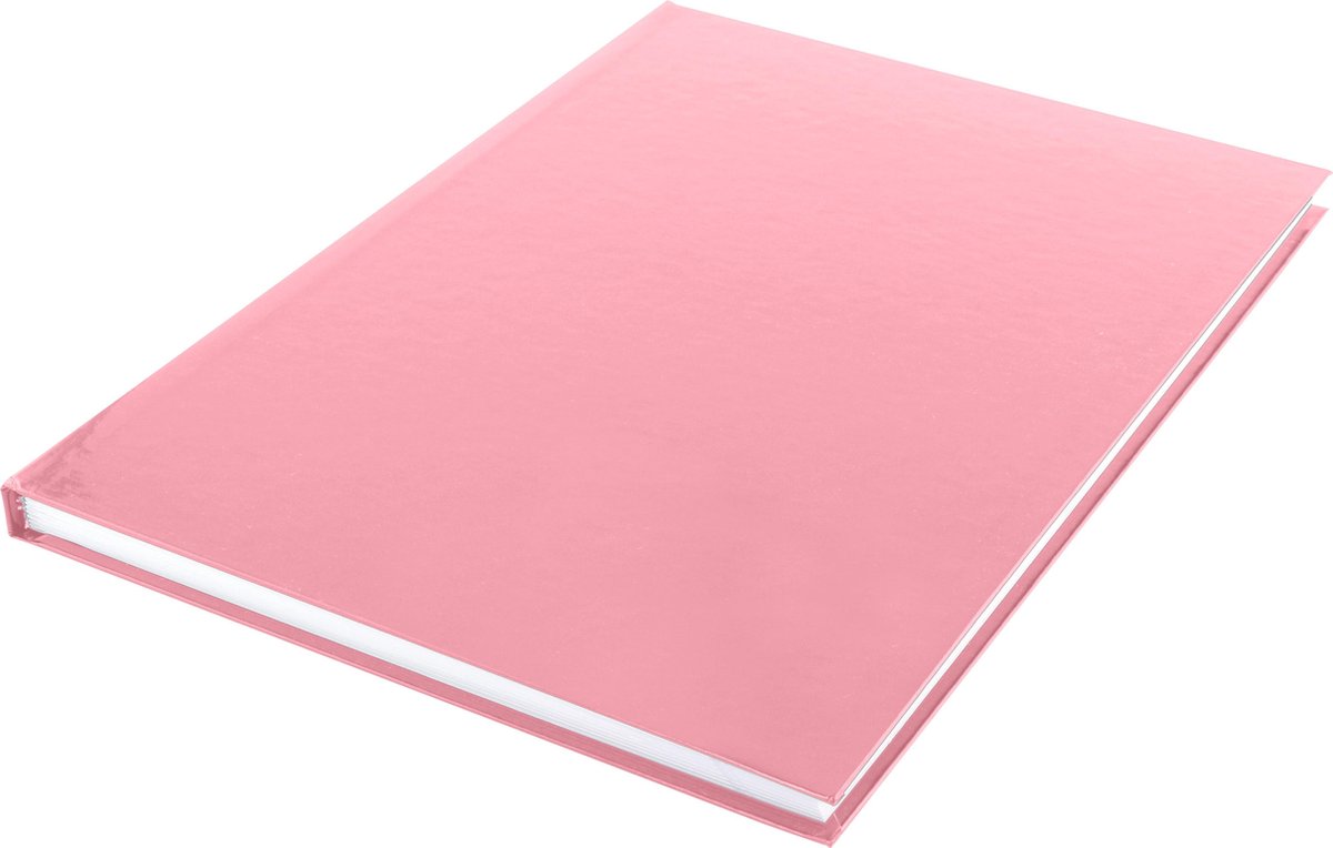 Kangaro dummyboek hardcover A4 karton/papier 80 vellen - Roze