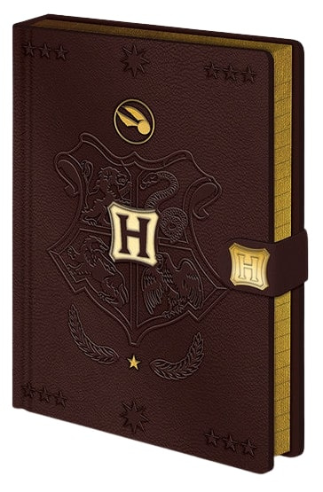 Harry Potter notitieboek Quidditch 21 x 15 cm A5/goud - Bruin