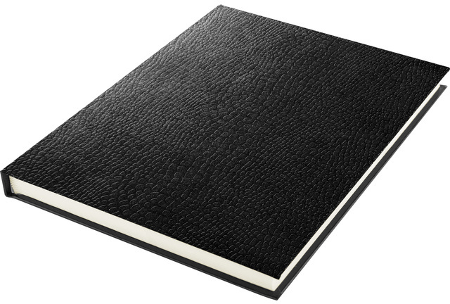 Kangaro schetsboek hardcover A5/crème 140 bladzijden - Zwart
