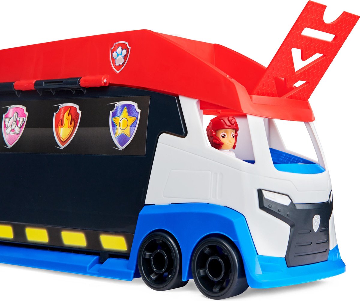 Nickelodeon bus Paw Patroller junior 70 x 15 cm 5 delig - Zwart
