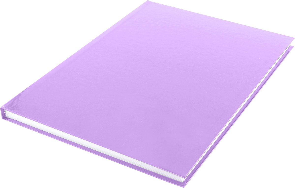 Kangaro dummyboek hardcover A4 karton/papier lila 80 vellen - Groen
