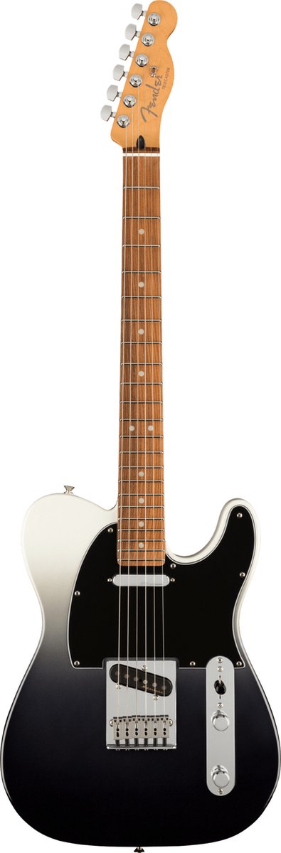 Fender Player Plus Telecaster PF Smoke elektrische gitaar met deluxe gigbag - Silver