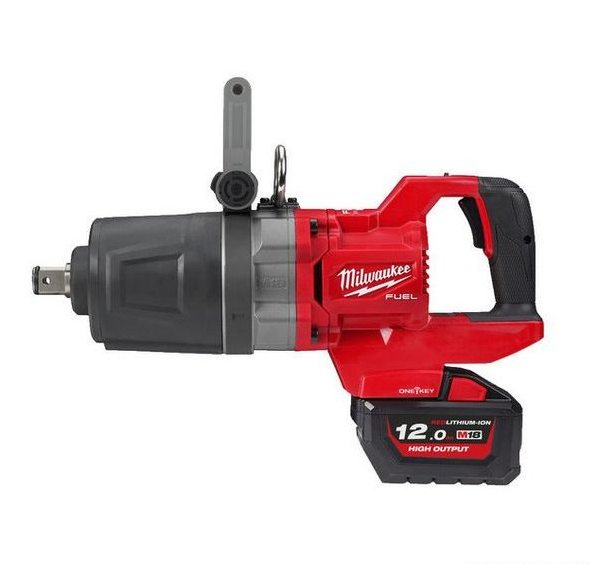 Milwaukee M18 ONEFHIWF1DS-121C Accu Slagmoersleutel | D-greep | One-Key | 1" Fuel | 18V | 12Ah Li-Ion