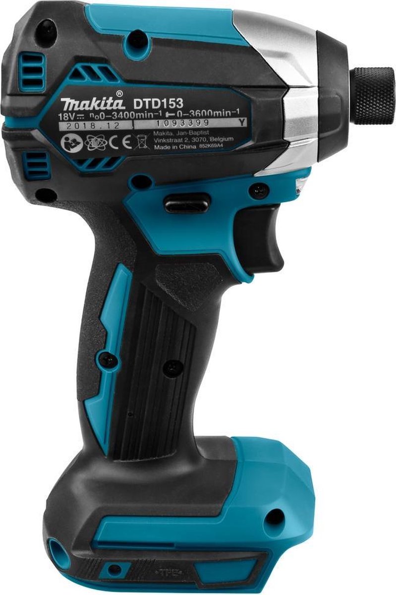 Makita DTD153ZJ 18v Slagschroevendraaier koolborstelloos | zonder accu&apos;s en lader