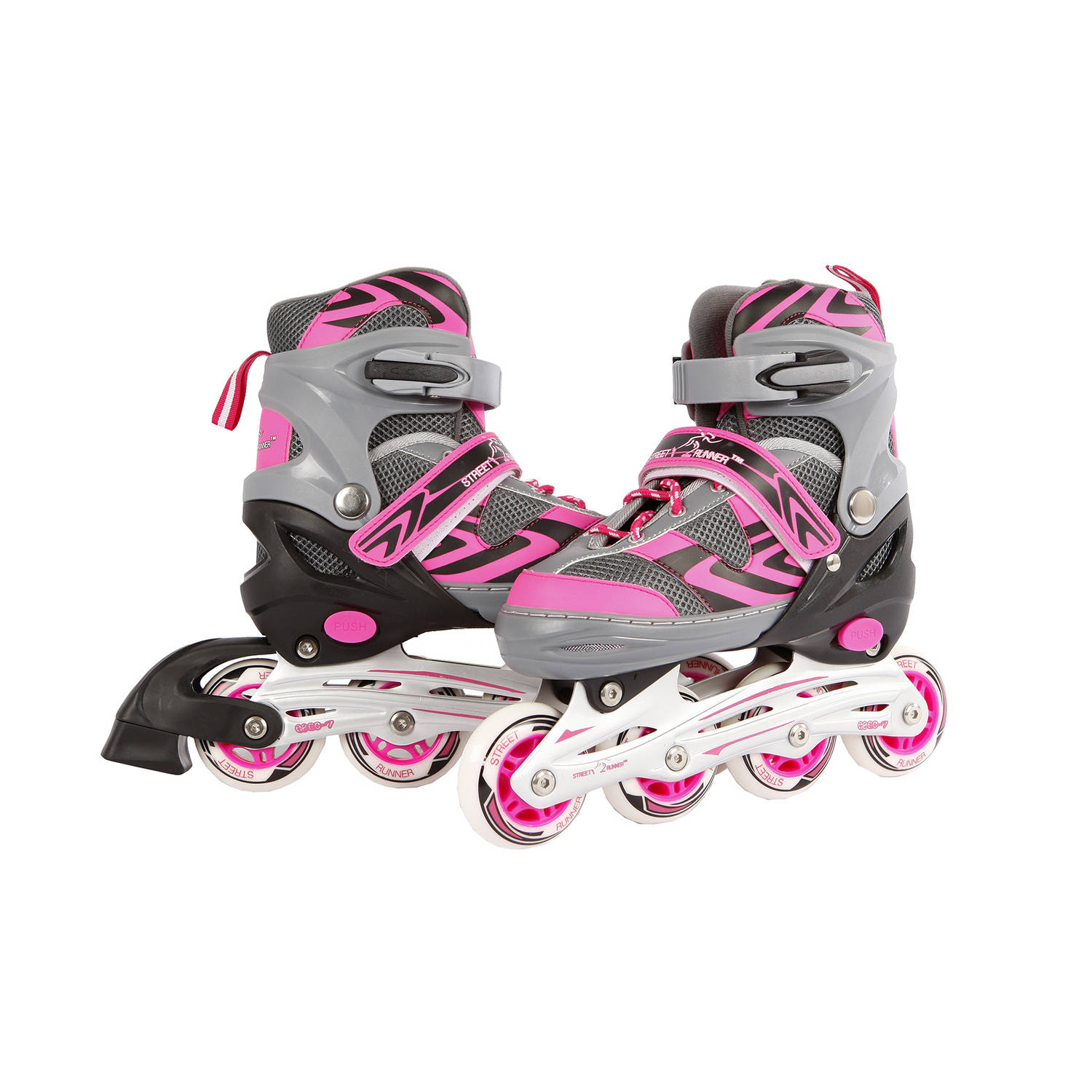 Street Runner Inlineskates Verstelbaar Maat 39-42/ - Grijs