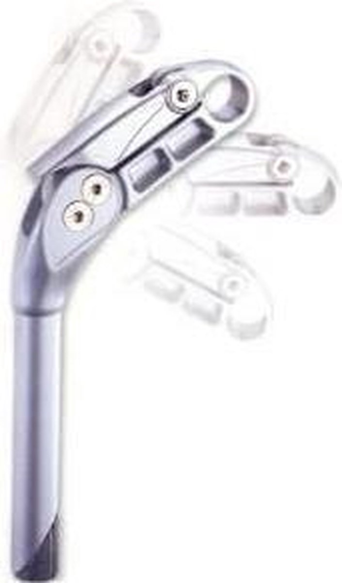 Stuurpen Voorbouw Verstelbaar 25,4/180 Mm Alu Zilver - Silver